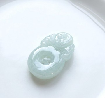 【福在眼前】冰種翡翠福貝 | 天然緬甸玉翡翠A貨 | 送禮