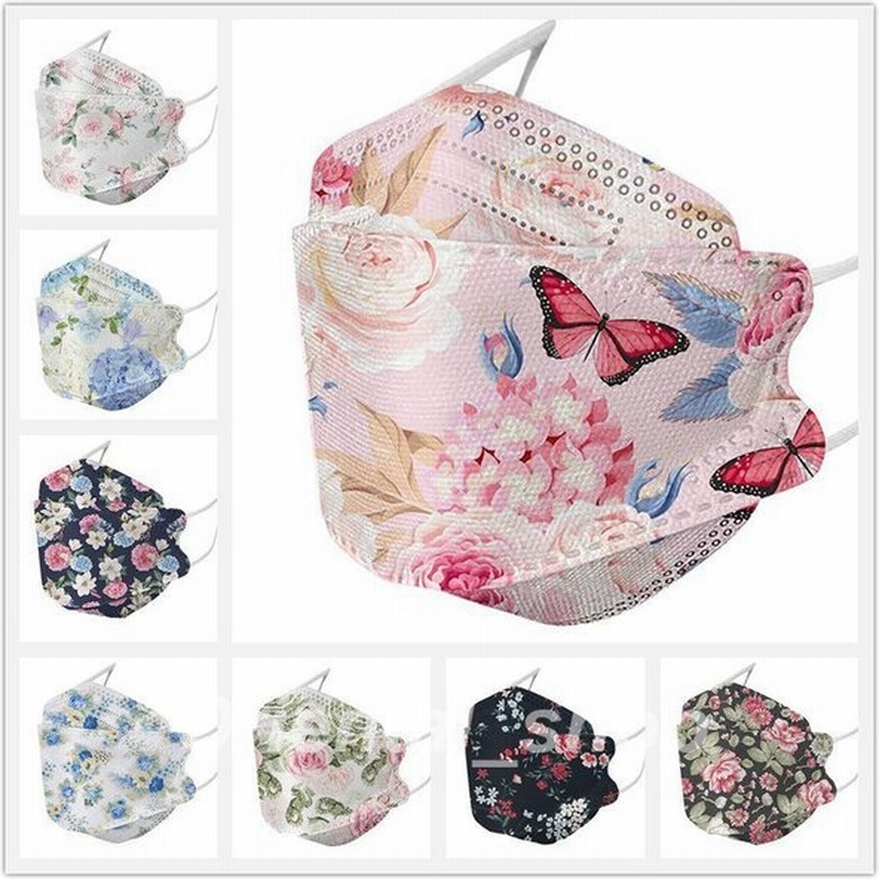 マスク Kf94マスク 柳葉型 おしゃれ 花柄 蝶柄 30枚入 4層構造 韓国風 不織布マスク 10個小包装 感染予防 メガネ曇りにくいプレゼント 3d 立体 Kf94 マスク 通販 Lineポイント最大get Lineショッピング