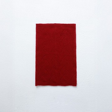 柔膚編織紋羊毛脖圍