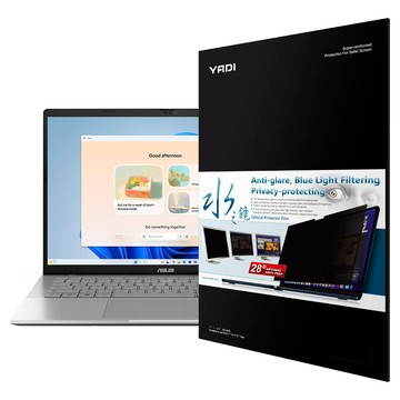 YADI 亞第 插卡隱貼 16:10 水之鏡防窺片 ASUS Vivobook S14 S3407CA 專用 PF4PPB-W140  透明  1片