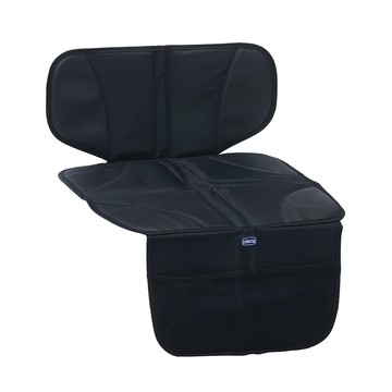 Chicco 汽座保護墊 + 置物袋  全方位保護  適用各式汽車座椅  大面積防護  網袋收納  1組  黑色