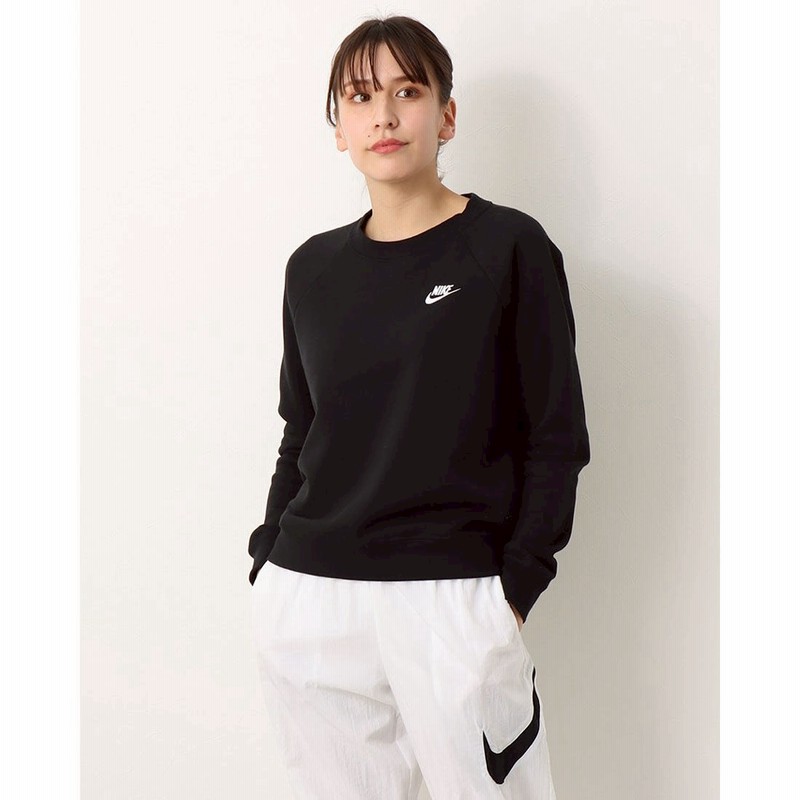 ナイキ Nike レディース スウェットトレーナー ナイキ ウィメンズ エッセンシャル クルー フリース Bv ブラック 通販 Lineポイント最大5 0 Get Lineショッピング