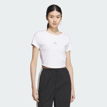 adidas 愛迪達 短袖上衣 女 S BABY TEE 白粉 KC5429(S3097)