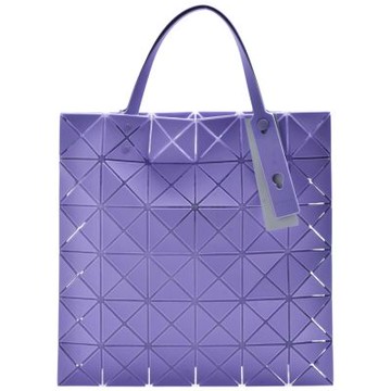 ISSEY MIYAKE 三宅一生BAOBAO雙色幾何方格6X6手提/托特包(淡紫色)