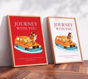 Journey with You / 原創海報 / A4 或 A3 尺寸