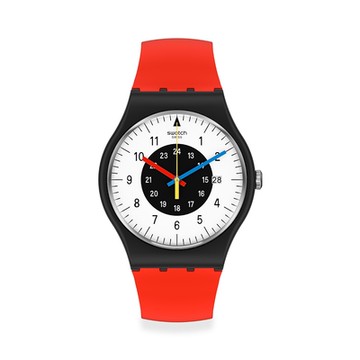 Swatch New Gent 原創系列手錶 ROUGE & NOIR (41mm) 男錶 女錶 手錶 瑞士錶 錶