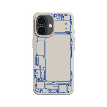 iPhone 16 SolidX 貝殼灰 - JOCR - Inside an iPhone - Blue