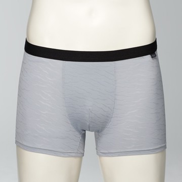 SOLIS 綠色奇兵系列M-XXL素面貼身四角男內褲(隕石灰)