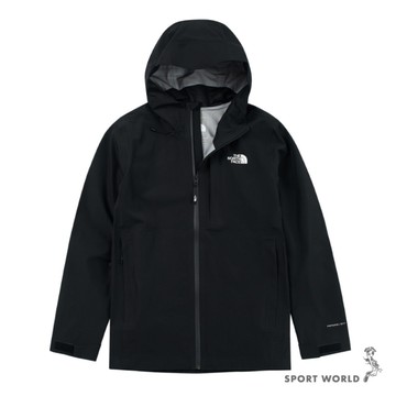 The North Face 北面 連帽外套 男裝 防水衝鋒衣 黑【運動世界】NF0A8DF0JK3