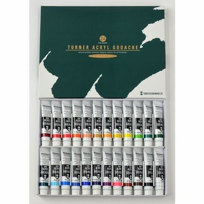 ターナー色彩 アクリルガッシュ 11ml 24色スクールセット AG24C 1セット（6個）（直送品）