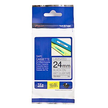 Brother TZe-M951 特殊規格標籤帶 ( 24mm 銀底黑字 )