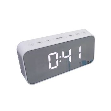 【KINYO】多功能時尚鏡面電子鐘(TD-393)