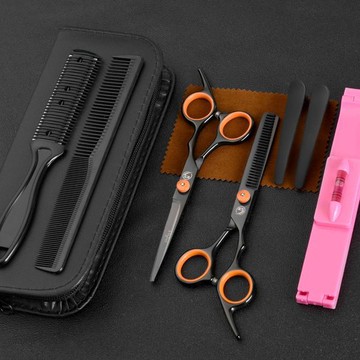 隔日💥理髮剪刀美髮剪刀橙色平剪打薄牙剪劉海剪髮神器女自己剪頭髮家用