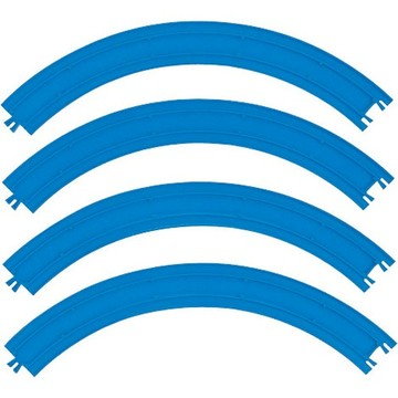 PLARAIL 火車軌道 R-21 2倍彎軌(4入)