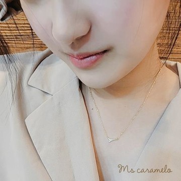 【焦糖小姐 Ms caramelo】925純銀 巴黎鐵塔鋯石項鍊