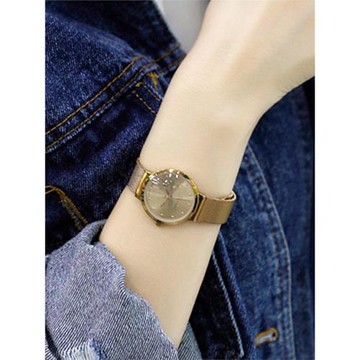 聚利時正品時尚百搭日歷簡約表盤學生男女同款防水石英表情侶腕表