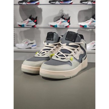 李寧休閑鞋男鞋新款進擊休閑板鞋經典時尚中幫運動鞋AGBQ111