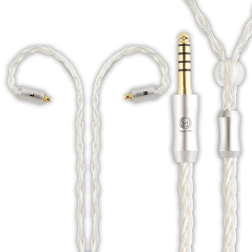 耳機升級線材 4.4平衡線 mmcx 0.78 2pin A2DC ie80【M30】可換線 鍍銀 4.4mm 耳機線