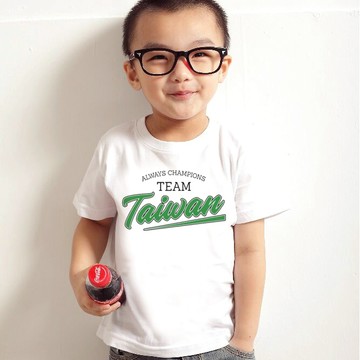 TEAM Taiwan 兒童中性短袖T恤 3色 服飾童裝嬰幼兒親子裝挺台灣台語潮流穿搭禮物班服團體服活動棒球社團金牌