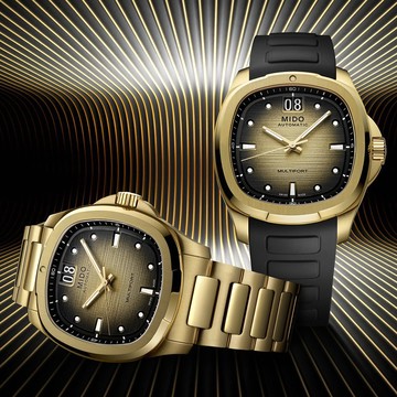 MIDO 美度 Multifort 先鋒系列 TV 大日期窗機械錶 套錶-香檳金 M0495263302100