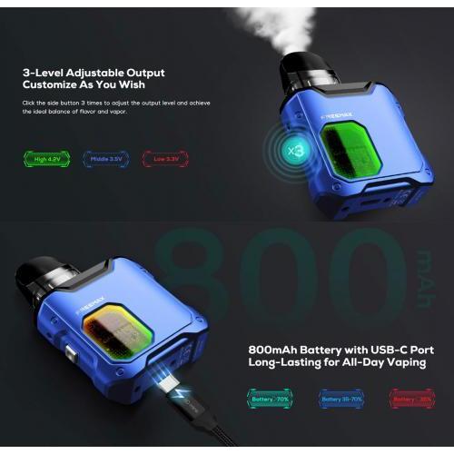 フリーマックス Freemax Galex Nano ポッドシステムキット 800mAh 2ml|ブルー