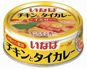 いなば チキンとタイカレーイエロー 125G×24個