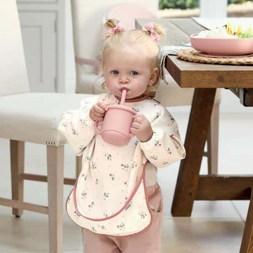 英國 Mamas&Papas 古典學院-長袖防水圍兜(2入)