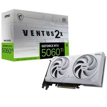 MSI GeForce RTX 5060Ti 8G VENTUS 2X OC WHITE PLUS顯示卡