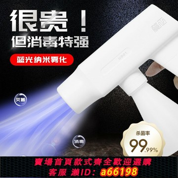 【台灣公司 可開發票】消毒槍納米藍光噴霧機家用霧化防疫除甲流除甲醛寵物貓電動除臭