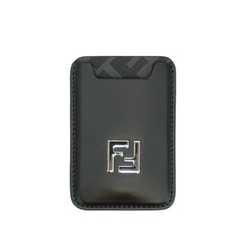Fendi Squared FF logo MagSafe 磁吸手機卡片套(7M0364-黑灰)