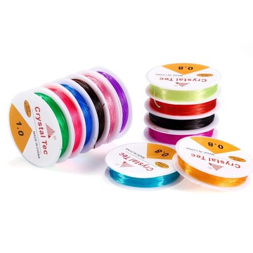 本土熱銷🎀透明彩色彈力線水晶線珠寶線佛珠線diy飾品配件手工串珠材料配件 D7TH