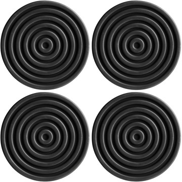 TRUDEAU 矽膠圈紋杯墊4入組 防滑隔熱保護桌面 簡約時尚設計  1入