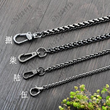 包包配件 槍黑色燈籠鏈包鏈條配件包包鏈子女包肩帶金屬包鏈包帶子斜挎