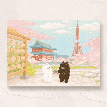 postcard-日本小旅行系列-東京鐵塔
