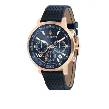 MASERATI 瑪莎拉蒂 GT 藍三眼日期腕錶44mm(R8871134003)