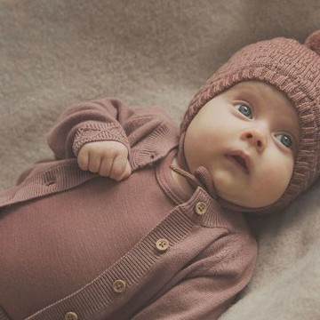 Brands4kids 素面桃紅長袖針織外套_HUTTEliHUT系列