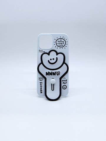 [White] Flower Iphone Case