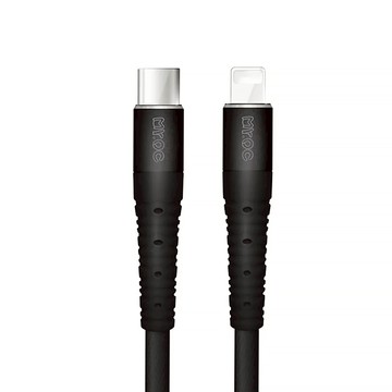 Mr.OC橘貓先生 Type-C-Lightning27W鋁合金編織快充線  1.2m  黑色  1條