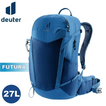 【Deuter 德國 FUTURA 透氣網架背包27L《藍》】3400326/戶外休閒包/健行登山包