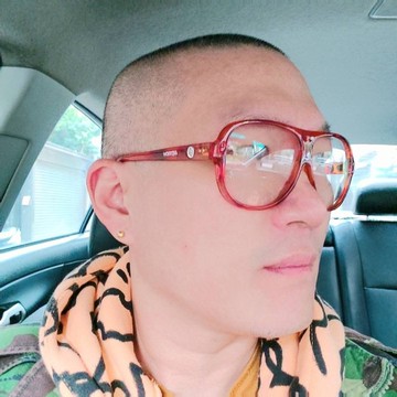 超美曲線 NOS 1980's 台製 橘紅暈染 壁球防護膠框 古董眼鏡