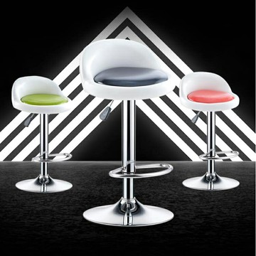 現代簡約酒吧椅前台收銀升降椅家用高腳凳旋轉靠背吧台椅子新品上市