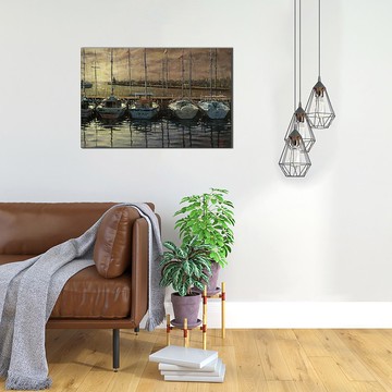 海港夕照-蘇錦皆藝術微噴數位版畫