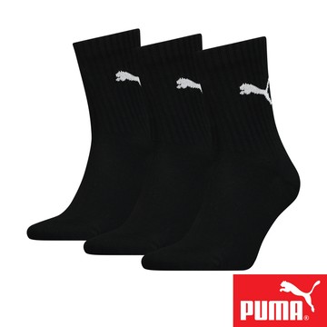 PUMA短筒襪3雙裝-黑35-38