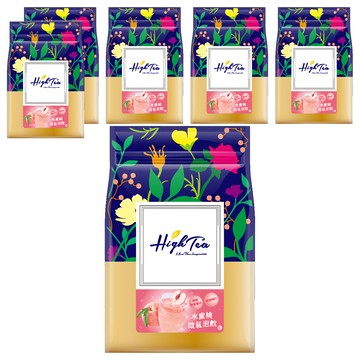 High Tea 伂橙 水蜜桃微氣泡飲 清爽解渴 方便攜帶  8包  25g  6袋