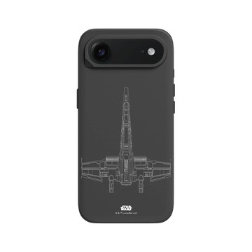 iPhone Air SolidX 黑 - 迪士尼-星際大戰 Star Wars - X戰機-線條白