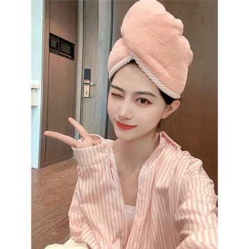 新款加厚雙層雙面干發帽柔軟強吸水速干包頭發干發毛巾不掉毛浴帽