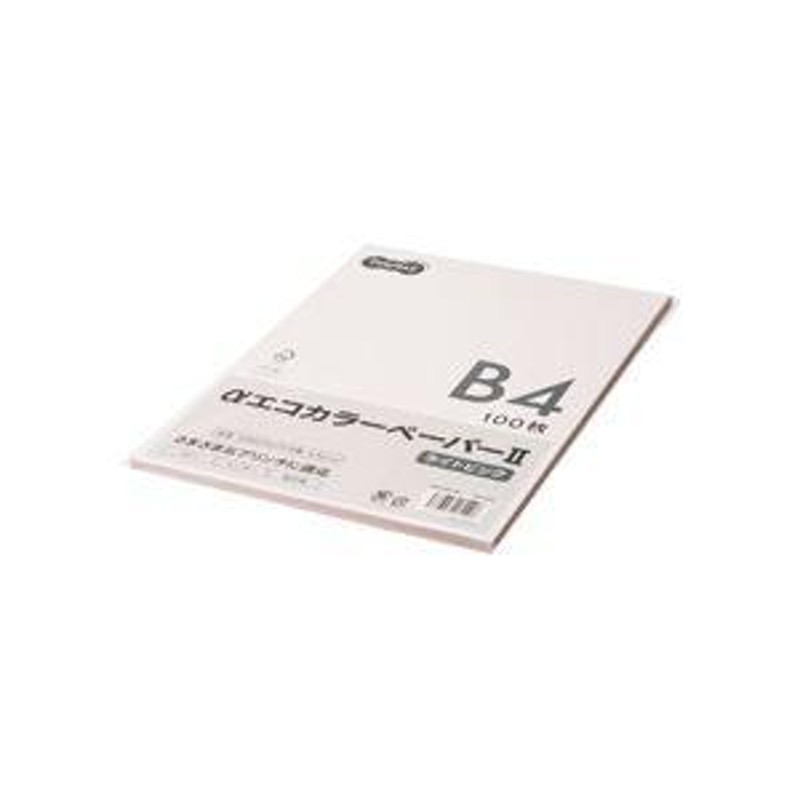 まとめ) TANOSEE αエコカラーペーパーII B5 イエロー 1冊（500枚