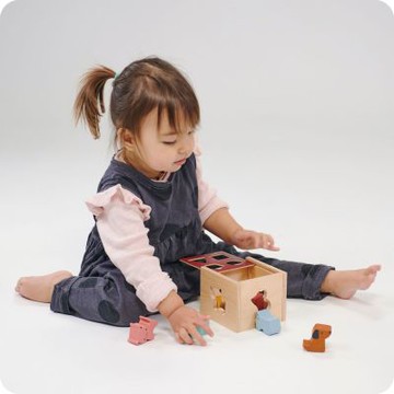 Mentari 美國 木製玩具 形狀配對小寶盒