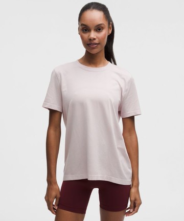 Swiftly Relaxed Short-Sleeve Shirt Hip Length Updated Fit Size 4