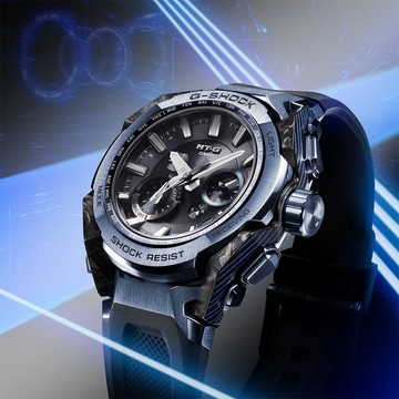 CASIO卡西歐 G-SHOCK MT-G系列 太陽能x藍牙連線 多功能電波腕錶 45.3mm / MTG-B4000B-1A2